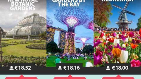 En tête du classement des jardins les plus « instagammés », Gardens by the Bay à Singapour avec environ 920 000 publications. ©Faraway furniture